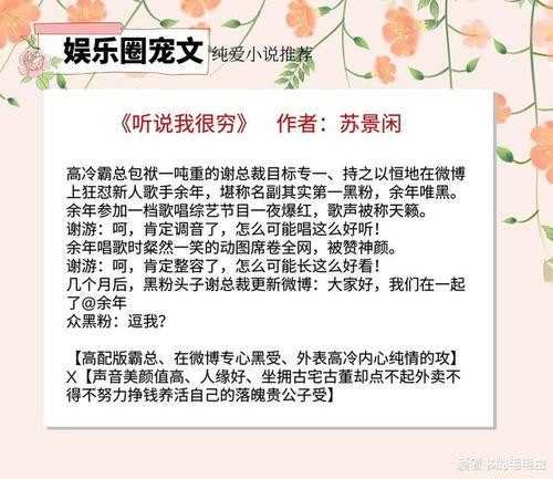 有哪些娱乐圈的爆料小说